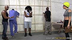 chanel preston fucked hard by black men crew!