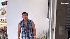 Repairman FUCKS pregnant housewife with big natural tits in hardcore pov masturbation scene