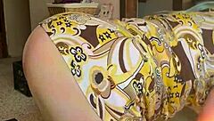 Joan day wears see through tights and flaunts curvy body