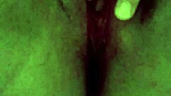 Swollen lips after intense pounding and creamy finish