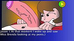 Playful Comedy On The Sofa Scene