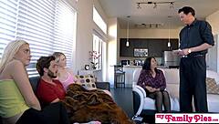 Hey, did you see my family pies where stepbro almost got caught fucking his teen with creampie?