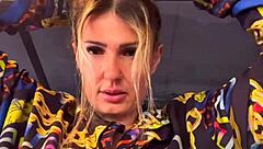 Training at the gym facing Copacabana beach in see-through bikini with my friend, getting all the muscle guys staring at our excited wet pussies!