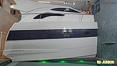 Intense Bareback Ride with Tattooed Latina on Massive Black Cock in Luxurious Yacht Anal Adventure