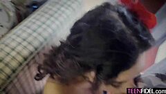 Luxe La Fox chokes on extreme deepthroat gagging cock