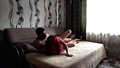 beautiful student shares sweet moment with new boyfriend in cute cosplay fun