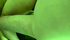 Oops, that premature creampie needs cleanup after amateur couple's doggystyle femdom blooper.