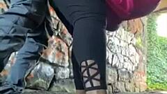 Raw Horny Black Cock Pounds Big Ass Outdoor