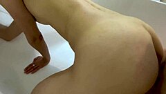 Intense Bathroom Encounter With Long-Haired Milf