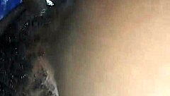 hey check out this hairy ebony college student getting creampie from boyfriend in missionary