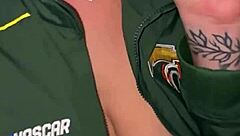 Teasing at Night Club Leads to Flashing Blowjob and Outdoor Cum Swallow