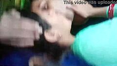 the couple starts with kissing and pressing her boobs intimately