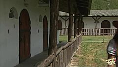 sandra romain masters outdoor anal riding with intense cock action