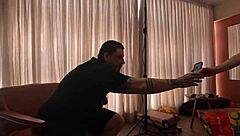 Hey cute latina, what's happening behind the scenes with that monster cock and assfucking action?