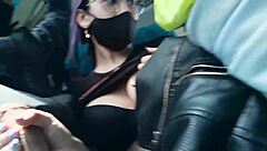 Horny Latina With Big Ass Rides Monster Cock And Gets Creampie In Public Bus Adventure