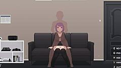 Passive girl with big natural tits takes cock in all holes