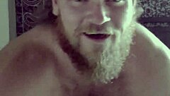 thrusting submissive wife doggystyle until creampie in muscular quickie session