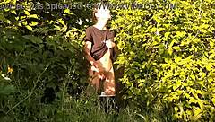 I felt such intense pleasure from risky public masturbation in nature, reaching girls fly orgasm outdoors.