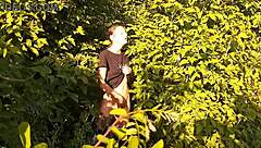 I felt such intense pleasure from risky public masturbation in nature, reaching girls fly orgasm outdoors.