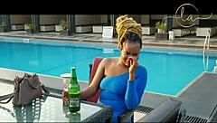 Intense Ebony Sex Goddess Meets Naija Pornstar for Exclusive Bar Fun Maximum Thrills