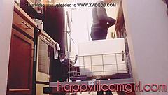 Huge Tall Giantess Ignores You While Cleaning Kitchen In Clothed Domination Webcam Voyeur Recording