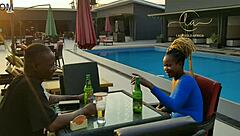 Intense Ebony Sex Goddess Meets Naija Pornstar for Exclusive Bar Fun Maximum Thrills