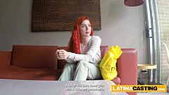Hey, this redhead Colombian slut is sucking and fucking her fake boss in a hardcore casting session!