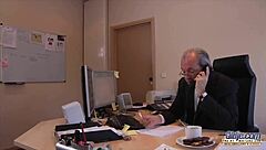 young secretary rides boss cock in office spreads legs for pussy fuck then sucks him off perfectly