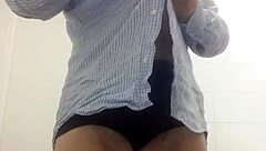 Subtle Striptease with Clothes Slowly Ripped Off by European Amateur