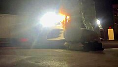 beale street parking garage creampie with black big ass amateur getting doggystyle pussy cum