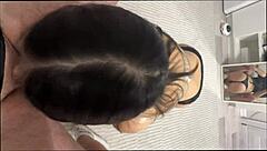 Amateur brunette delivers intense blowjob