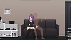 Passive girl with big natural tits takes cock in all holes