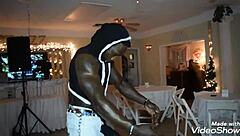 why do these vixens turn a simple gathering into a wild ebony shaft orgy