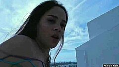 I fuck the cuckold latina hotwife while the spanish neighbor gets caught touching in secret