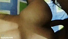 Doggystyle fuck contrasts with amateur Latina's intense big cock action.