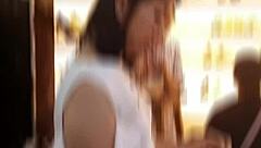 Feeling So Aroused By Young Asian's Purple Panties In Upskirt View