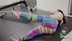 What If Bold Big Ass Teen Workout Turns Into Monster Cock Deepthroat With Curvy Brunette Bbw Instead?