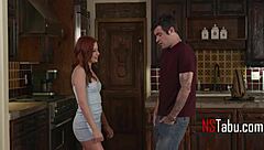 Would This Petite Teen Babysitter Strip Innocently, Revealing Perky Tits And Cute Curves For A Hardcore Missionary Ride With Clothes Ripped?