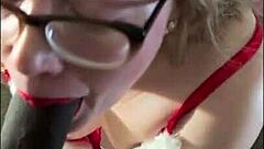 Why Does Redhead Give Early Anal Gift With Deepthroat Blowjob And Wet Pussy In Glasses And Feet Action?