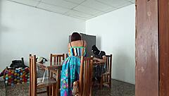 Oh wow, look at this sexy young Latina maid spreading her pretty pussy wide open for fun