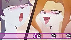 Check out this wild furry adventure where an old hero faces intense ballbusting action in ievan polkka style