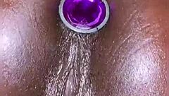 Anal Plug Forces Pussy To Squirt Effortlessly In Solo Play