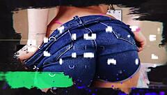 Oh man, this busty Asian blonde milf got caught masturbating and then fucked hard sideways 😏