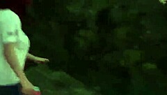 imagine a cute chubby latina nerd flashing her big natural tits outdoors for the first time