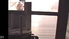 hey, they sneak out of the party discreetly but get caught fucking on the penthouse balcony in this amateur brazilian hidden cam spy vid 😏