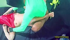 Neighborhood girl gets intense rough sex with hairy pussy and creampie in homemade video