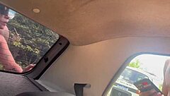 Petite Teen Babe Takes Monster Big Cock in Amateur Anal Assfucking with Creampie in Outdoor Public POV