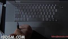 Filthy Blonde Girl Masturbates With Bondage Toys In Intense BDSM Session After Dinner