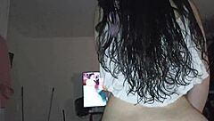 hot woman in skirt asks to be fucked but hides big ass riding desires