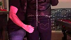 cherry submits as her tight jeans get a firm spanking in the submissive encounter